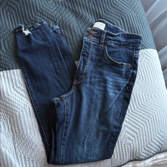 BKE Denim - Dark Blue Women's High-Rise Skinny Jeans- BKE PARKER